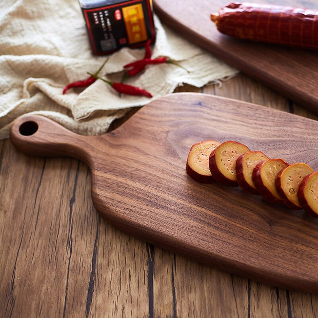 Black walnut chopping board Bread board Sushi plate Real wood tray Pizza board Cutting board Chopping Blocks