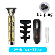 Close-cutting Digital Hairdresser Electric Hair Clipper Professional Barber Men Hair Trimmer Rechargeable 0mm T- Blade Machine#A