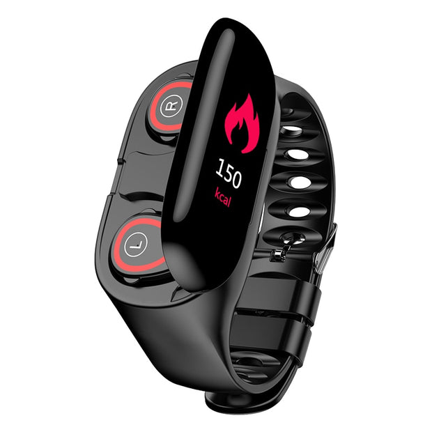 Smart Watch Wireless Bluetooth 5.0 Headphones Earbuds 2 in 1
